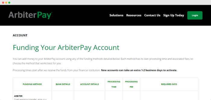 ArbiterPay Funds